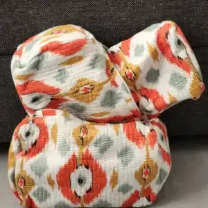 Comparaison des trois tailles de la trousse de toilette indienne bohème RANI : petite, moyenne et grande.